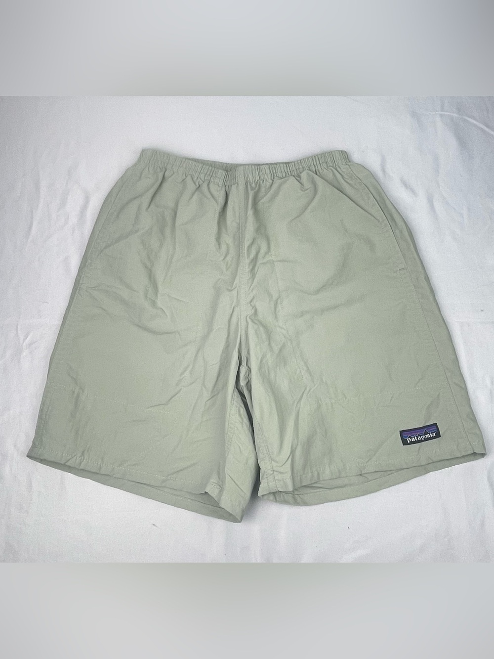 Patagonia Baggies Shorts Mens XS Teal Lined Pockets Outdoors Hiking 7" Inseam